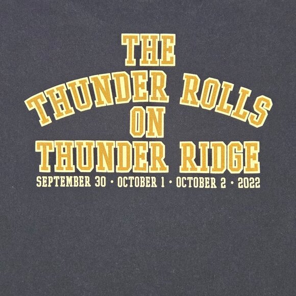 Garth Brooks 2022 Thunder Rolls Thunder Ridge Concert Double Sided Graphic Tee M - Picture 10 of 11